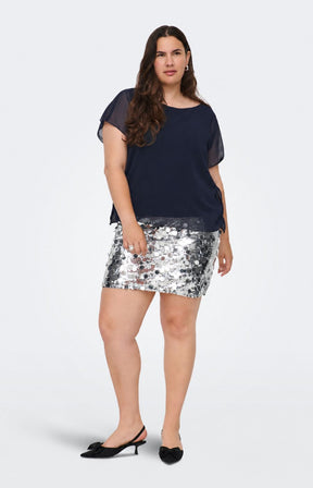 Only Carmakoma Coko Blouse in Navy 