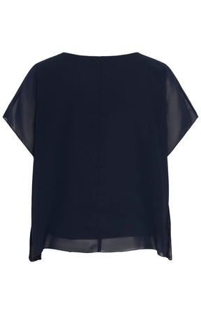 Only Carmakoma Coko Blouse in Navy 