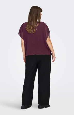 Only Carmakoma Coko Blouse in Wine