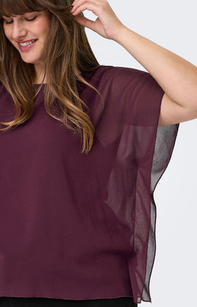 Only Carmakoma Coko Blouse in Wine