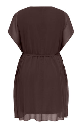 Only Carmakoma Coko Dress in Coffee Bean 