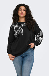 Only Carmakoma Dessa Sweater in Black 