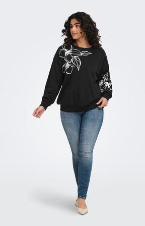 Only Carmakoma Dessa Sweater in Black 