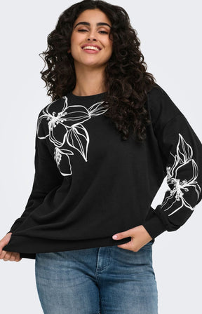 Only Carmakoma Dessa Sweater in Black 