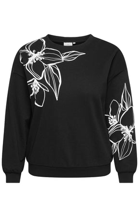 Only Carmakoma Dessa Sweater in Black 