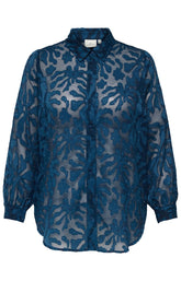 Only Carmakoma Diamo Shirt in Navy