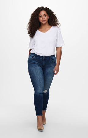 Only Carmakoma Distressed Skinny Jeans 