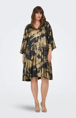 Only Carmakoma Dixie Dress in Gold