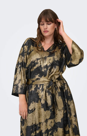 Only Carmakoma Dixie Dress in Gold