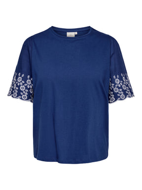 Only Carmakoma Dream T-Shirt in Navy  