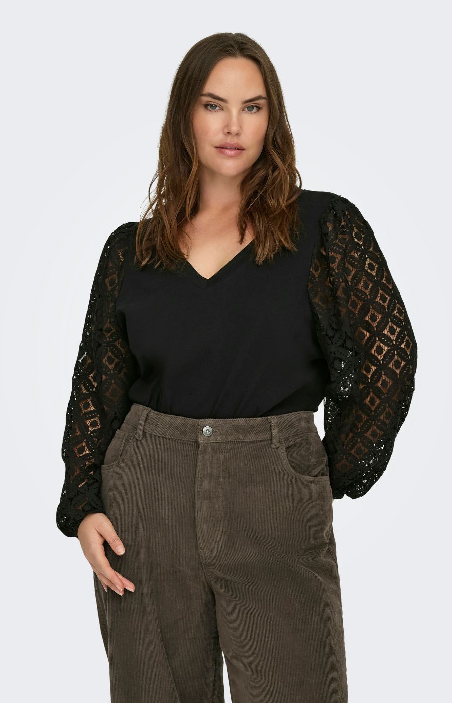 Only Carmakoma Effie Blouse in Black 