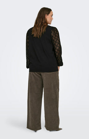 Only Carmakoma Effie Blouse in Black 