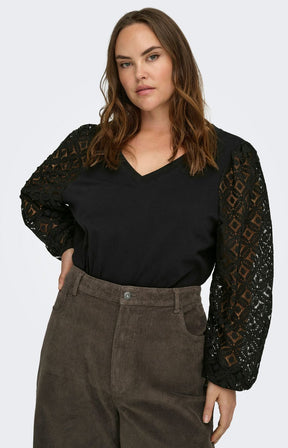 Only Carmakoma Effie Blouse in Black  