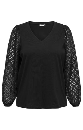 Only Carmakoma Effie Blouse in Black  