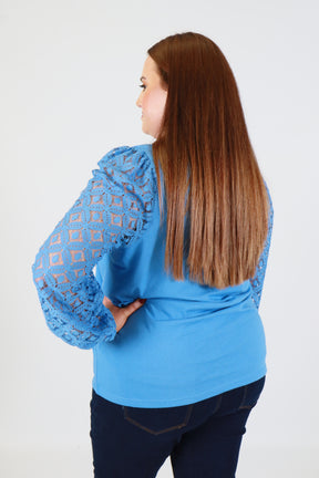 Only Carmakoma Effie Blouse in Blue
