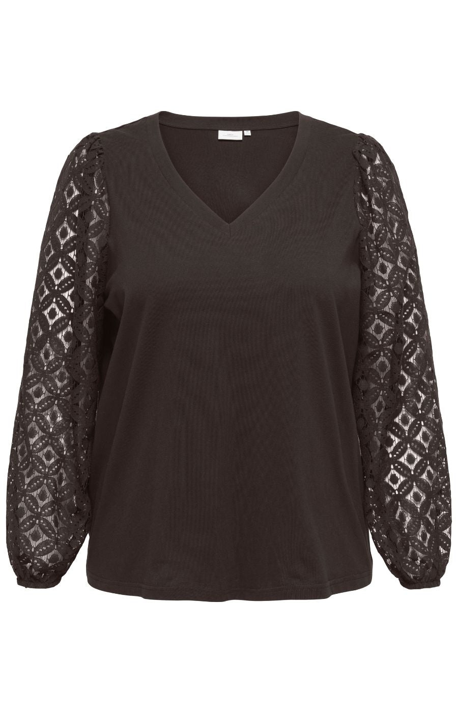 Only Carmakoma Effie Blouse in Chocolate Torte 