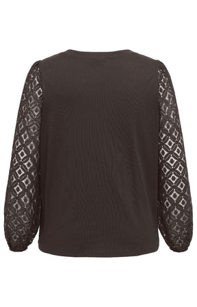 Only Carmakoma Effie Blouse in Chocolate Torte 