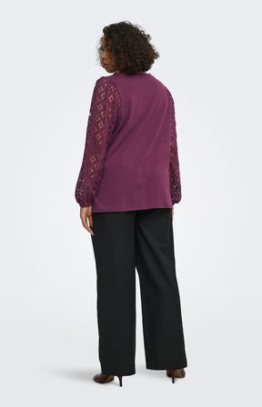 Only Carmakoma Effie Blouse in Fig 