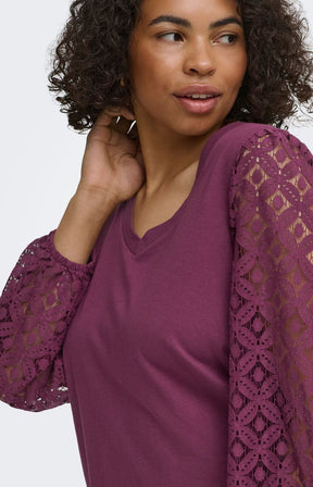 Only Carmakoma Effie Blouse in Fig 