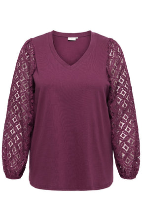 Only Carmakoma Effie Blouse in Fig 