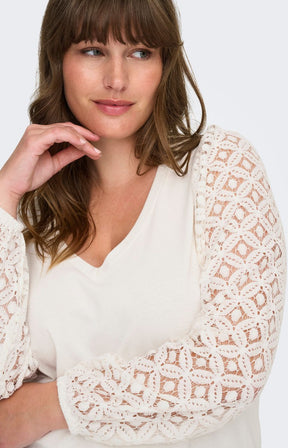 Only Carmakoma Effie Blouse in White