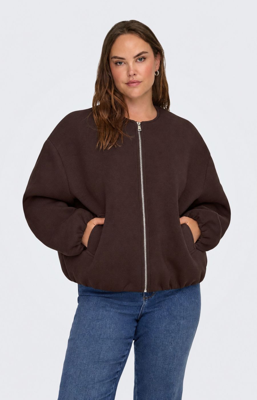 Only Carmakoma Ellie Jacket in Coffee Bean 