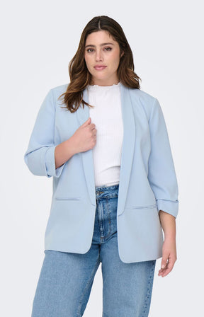 Only Carmakoma Elly Blazer in Light Blue