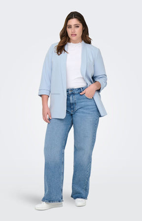 Only Carmakoma Elly Blazer in Light Blue