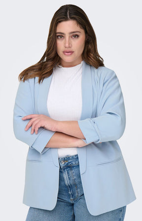 Only Carmakoma Elly Blazer in Light Blue