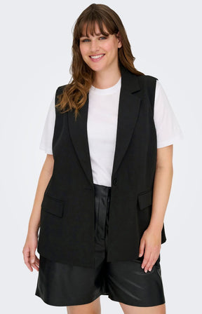 Only Carmakoma Elly Waistcoat in Black