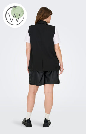Only Carmakoma Elly Waistcoat in Black