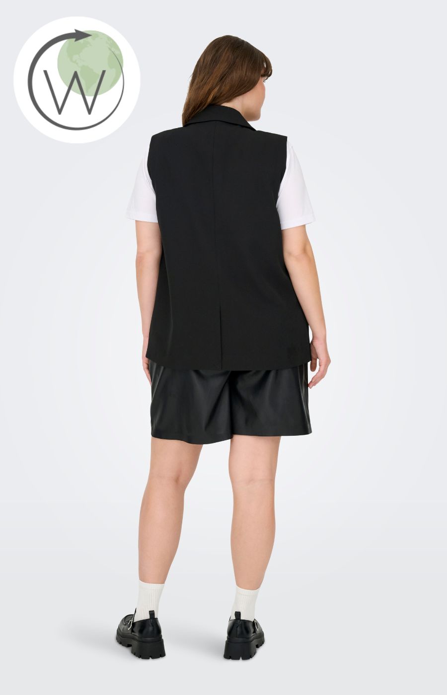 Only Carmakoma Elly Waistcoat in Black