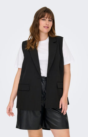 Only Carmakoma Elly Waistcoat in Black