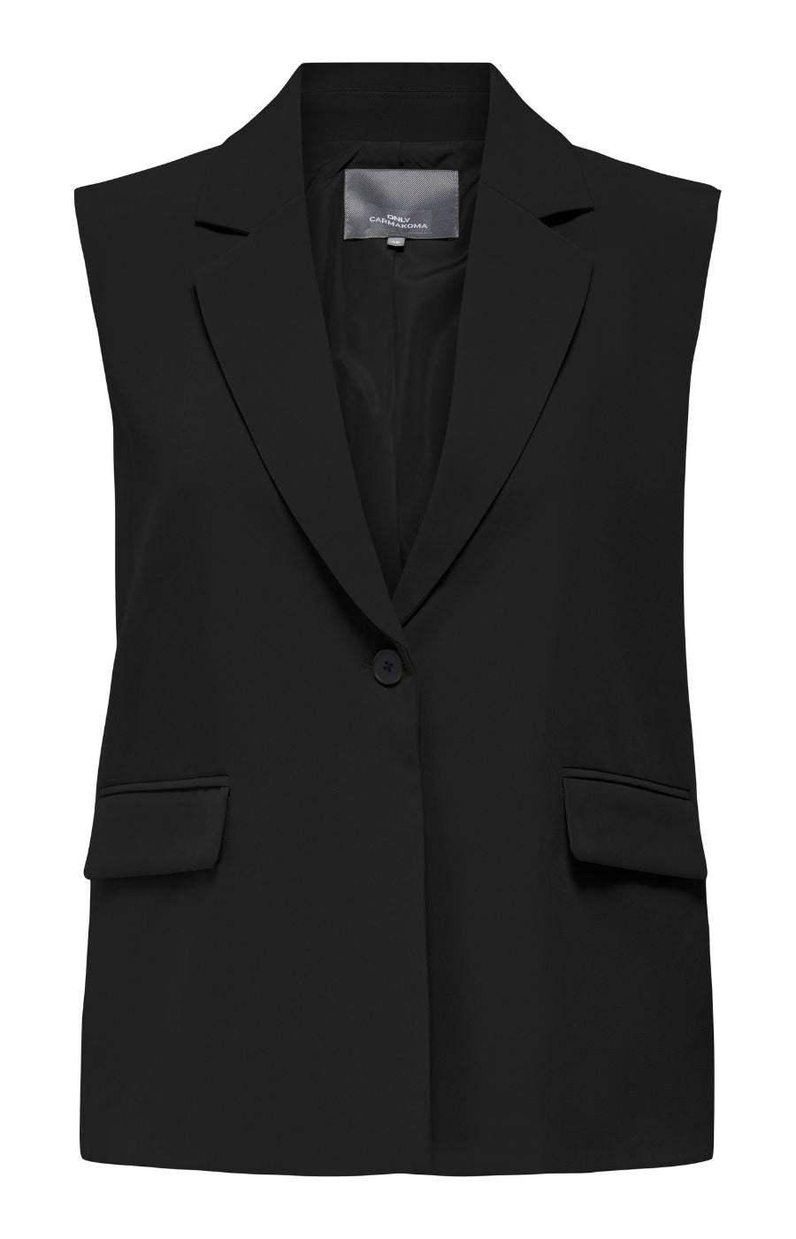 Only Carmakoma Elly Waistcoat in Black