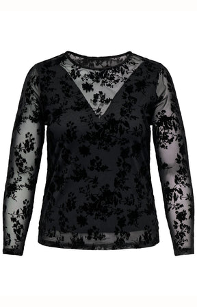 Only Carmakoma Elodie Blouse in Black
