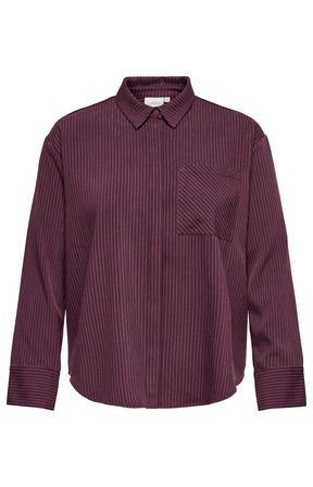 Only Carmakoma Everlyn Shirt in Wine 