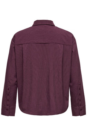 Only Carmakoma Everlyn Shirt in Wine 
