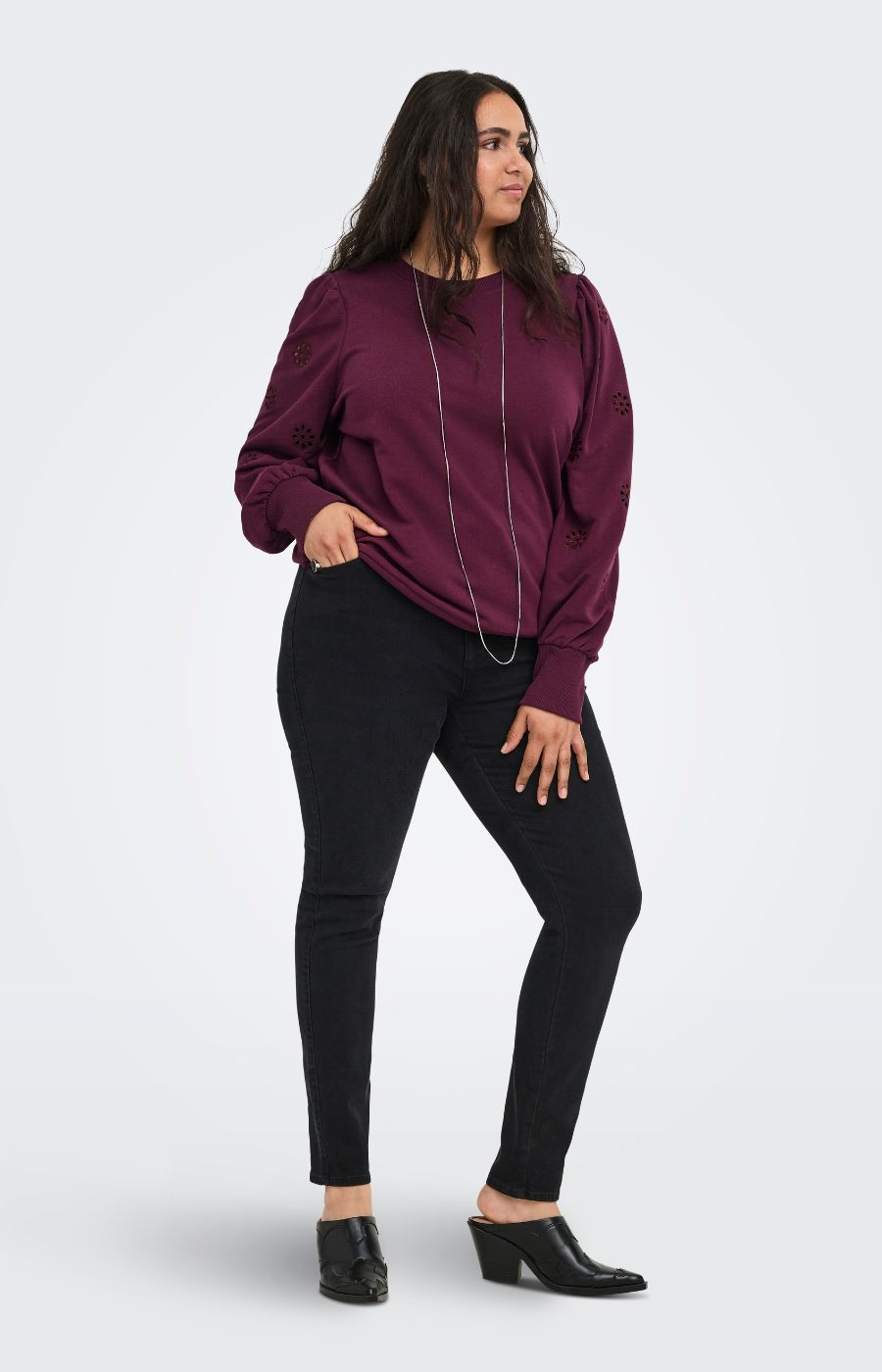 Only Carmakoma Femme Sweater in Fig 