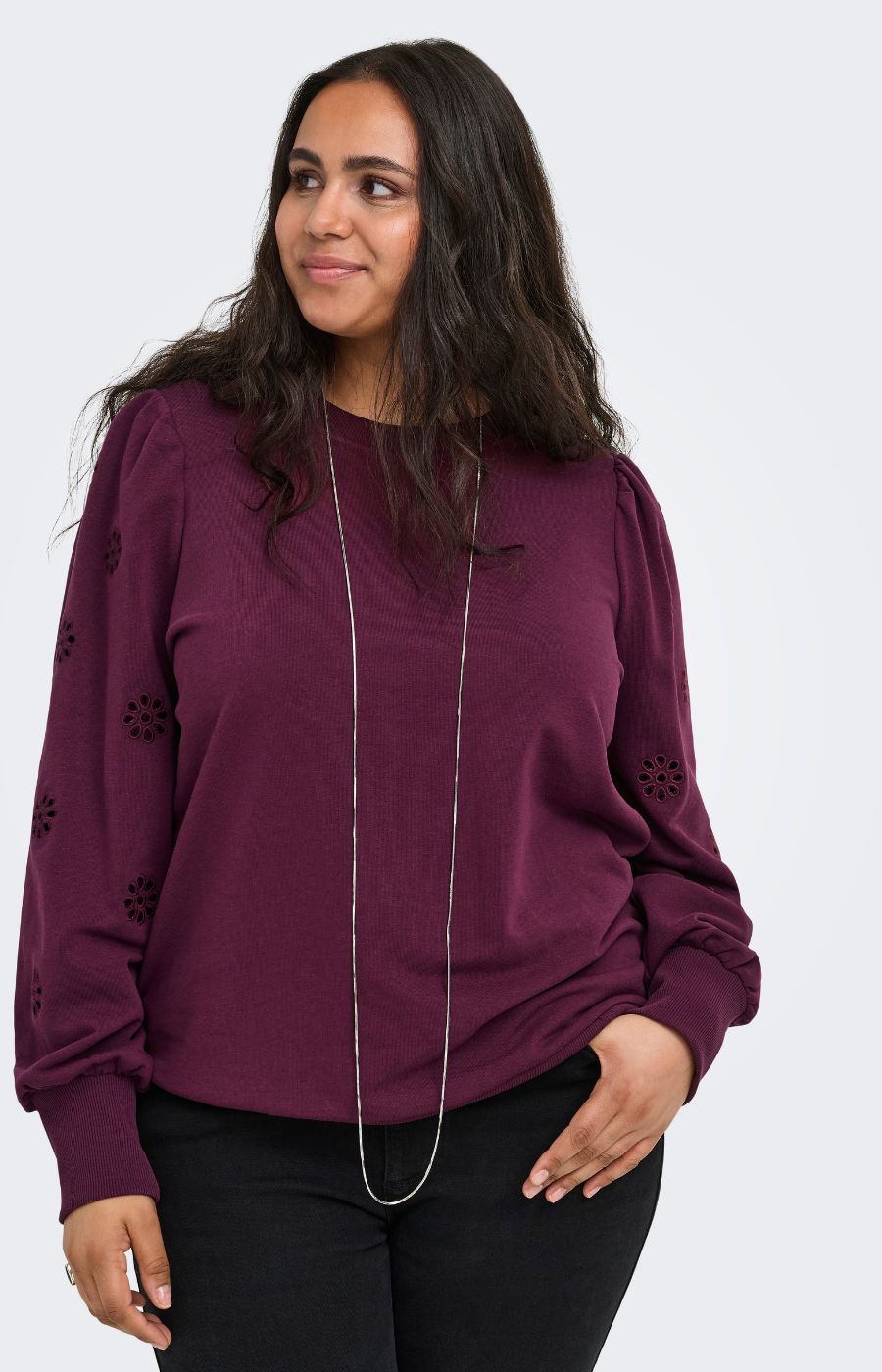 Only Carmakoma Femme Sweater in Fig 