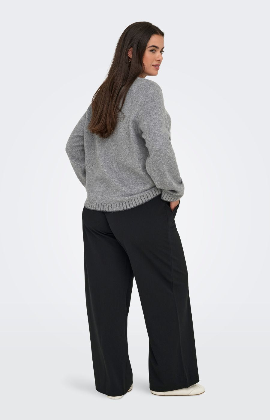 Only Carmakoma Fina Jumper in Grey