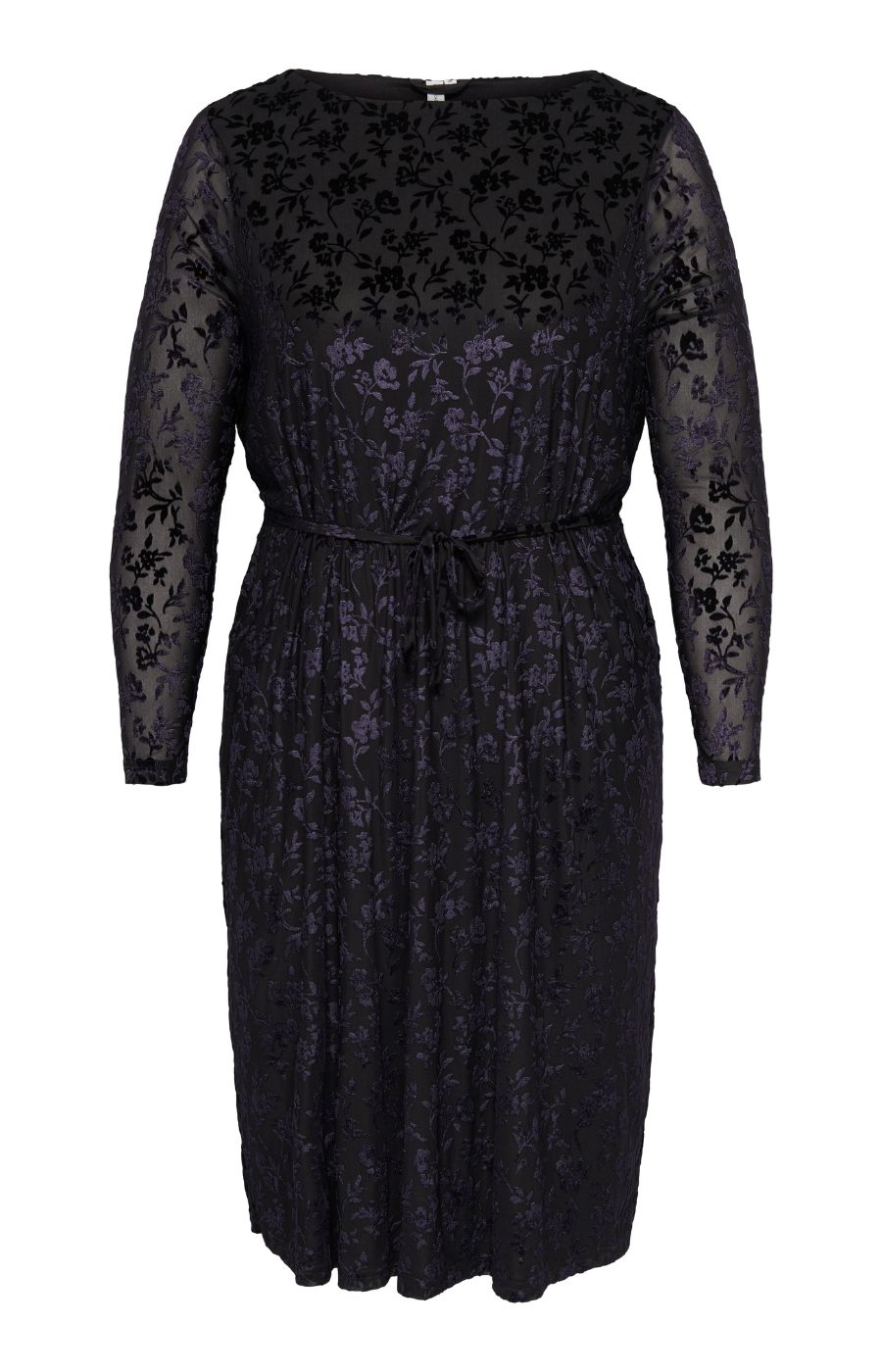 Only Carmakoma Flock Dress in Coffee 