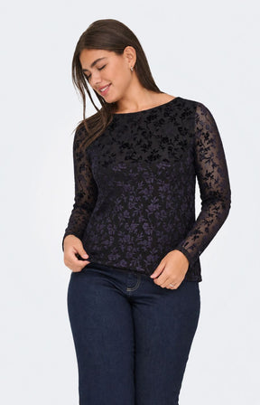 Only Carmakoma Flock Top in Coffee 