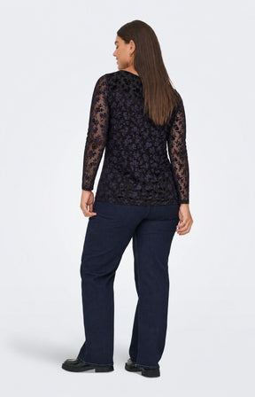 Only Carmakoma Flock Top in Coffee 