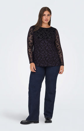 Only Carmakoma Flock Top in Coffee 