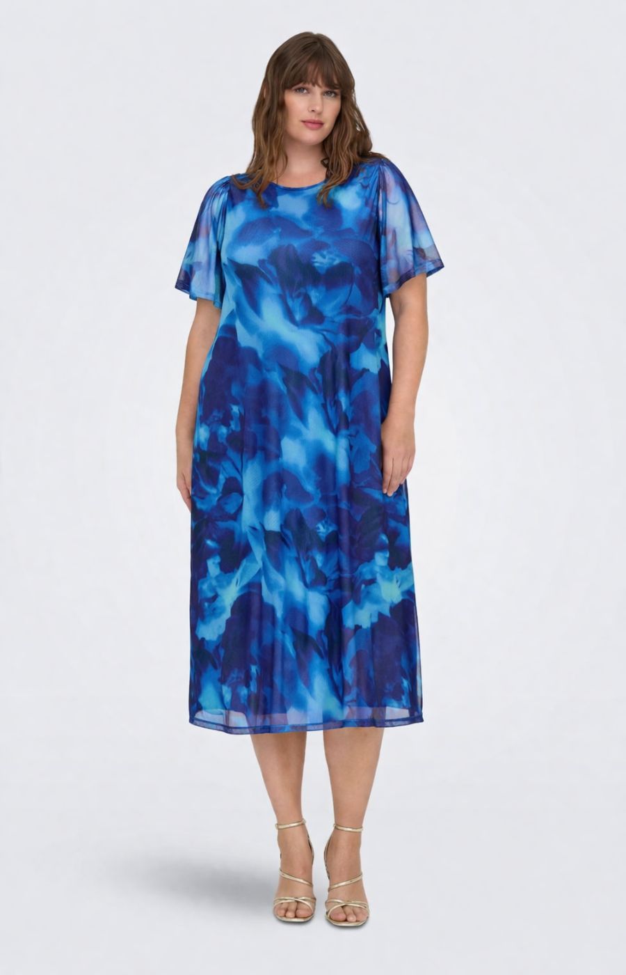 Only Carmakoma Forest Dress in Blue Flower 