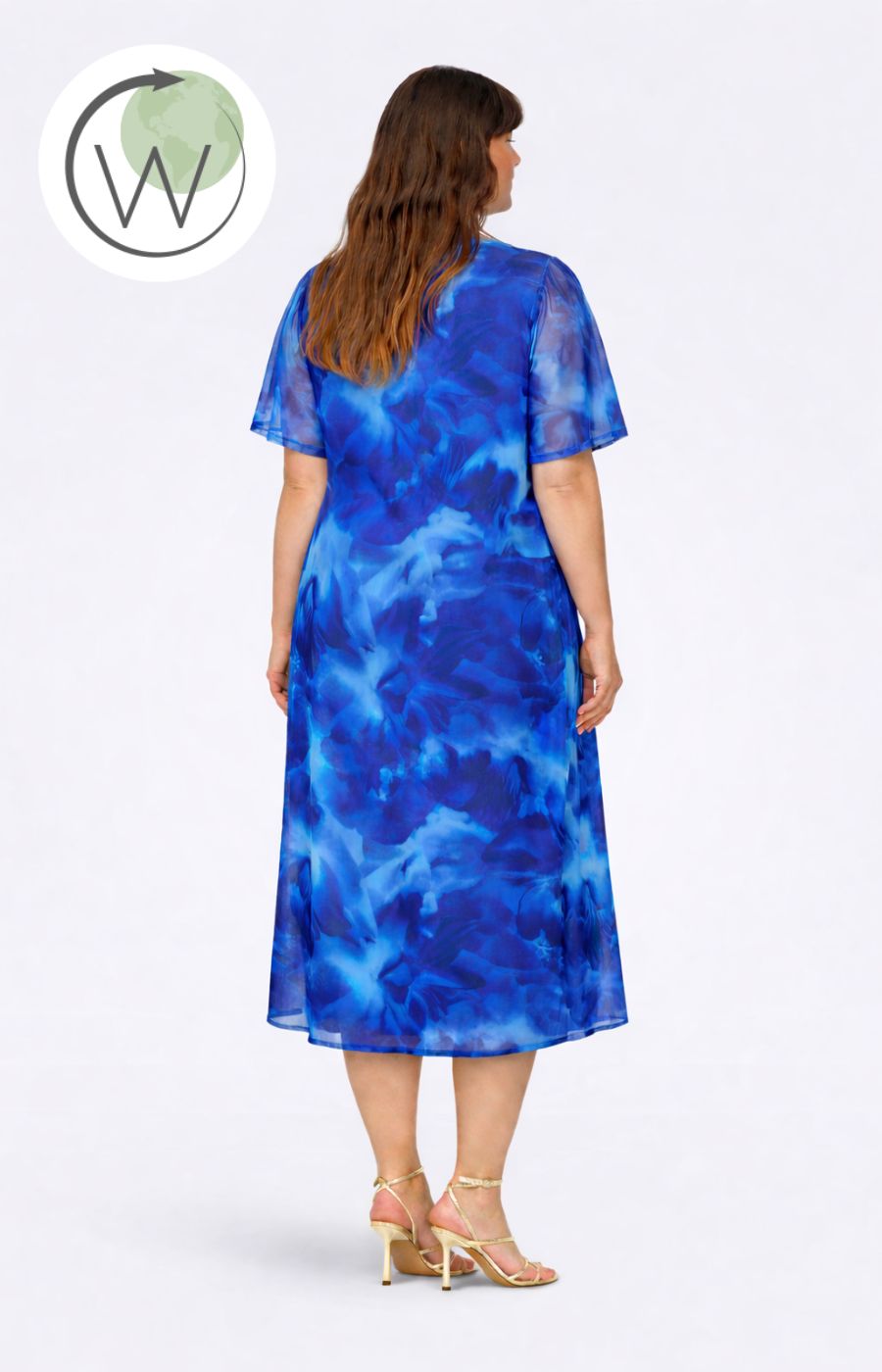 Only Carmakoma Forest Dress in Blue Flower 