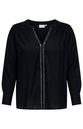 Only Carmakoma Frita Blouse in Black