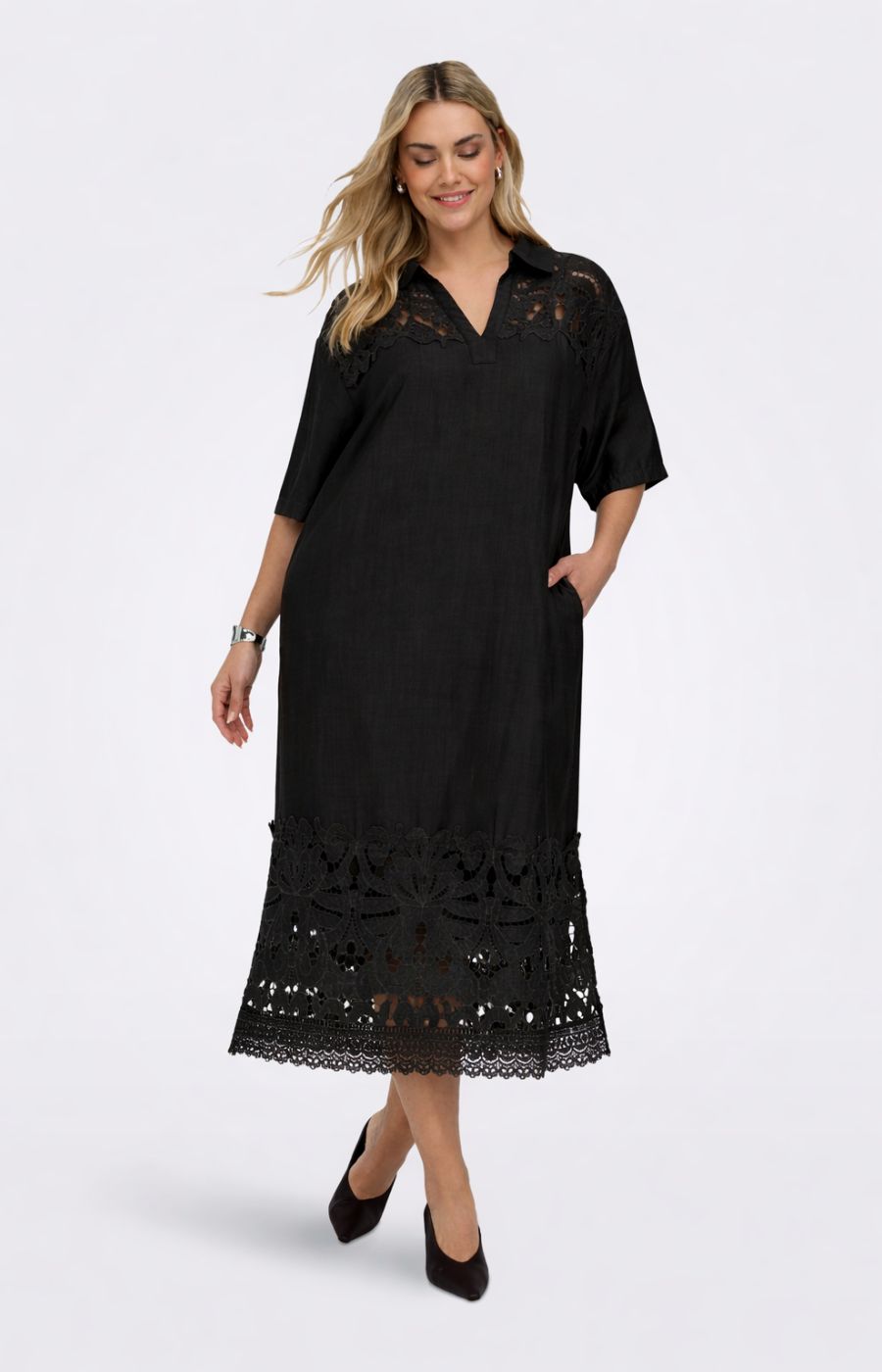 Only Carmakoma Gelina Dress in Black 