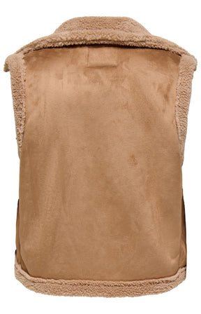 Only Carmakoma Gianna Waistcoat in Tan 