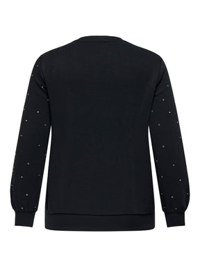 Only Carmakoma Globe Sweater in Black